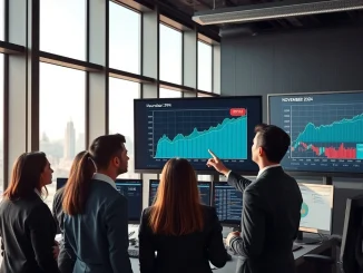 Analysts reviewing US Producer Price Index data showing November 2024 inflation trends