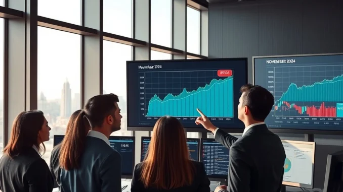 Analysts reviewing US Producer Price Index data showing November 2024 inflation trends
