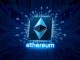Quantum computer threatening Ethereum blockchain security with cryptographic keys breaking apart
