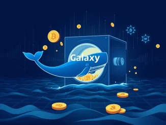Cryptocurrency whale withdrawing HYPE tokens from Galaxy Digital vault, blockchain data visualization.