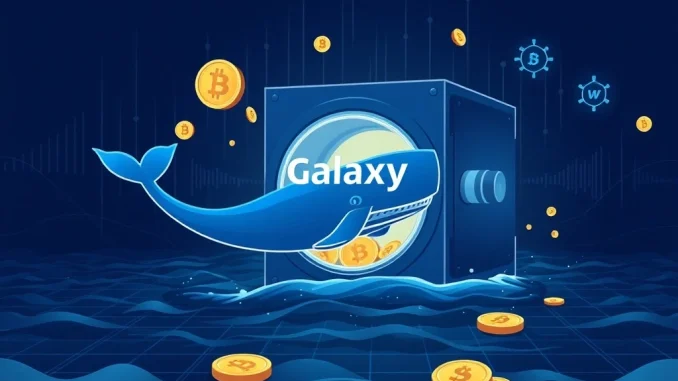 Cryptocurrency whale withdrawing HYPE tokens from Galaxy Digital vault, blockchain data visualization.