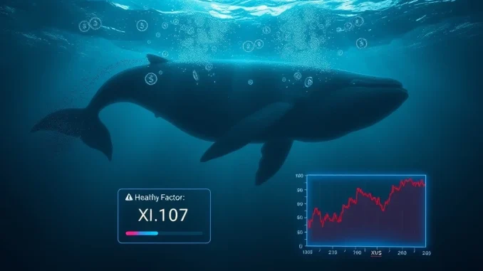A whale loses $1.09 million in a leveraged XVS trade on Venus Protocol during a market crash.