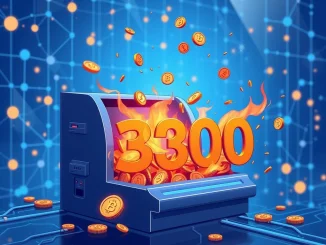 Visual representation of 300 million WOO tokens being permanently removed from circulation through governance approval