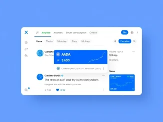 X platform interface showcasing the new Smart Cashtags feature for accurate cryptocurrency asset identification.