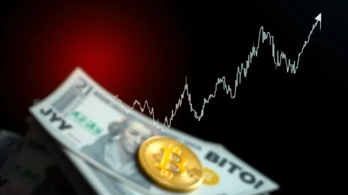 Yen Shock: Analysis Predicts Bitcoin Dip Before Explosive Rally Analysis chart showing potential Bitcoin price dip and rally triggered by yen shock intervention.