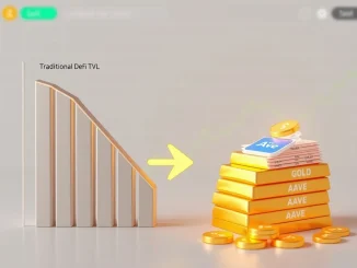 Aave leads a $1 billion surge in tokenized real-world assets as DeFi TVL shifts toward blockchain-based treasuries and commodities.