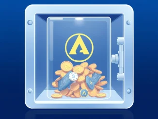 Illustration of the Aave V4 migration proposal directing revenue to the DAO treasury.