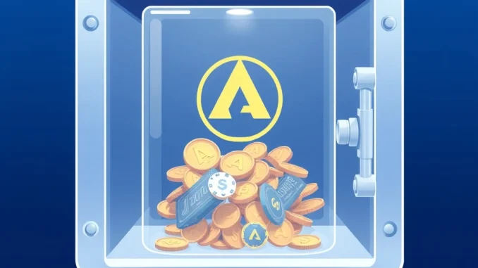 Illustration of the Aave V4 migration proposal directing revenue to the DAO treasury.