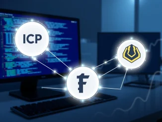 Graphic showing AI and big data crypto developer activity rankings for ICP, Filecoin, and Livepeer networks.