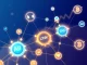 Network graph showing AI crypto tokens LINK and TAO with high social engagement metrics and rising charts.