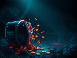 Illustration of the Aperture Finance hack showing funds flowing into Tornado Cash for laundering.