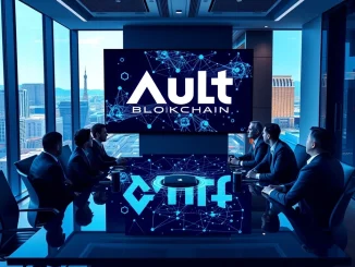 Ault Capital Group executives unveil the Ault Blockchain public testnet in Las Vegas, a new enterprise infrastructure.