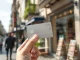 A person using the best crypto card for payments at a modern point-of-sale terminal.