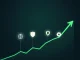 Analytical graph showing the growth trajectory of the best crypto presale projects for 2026.