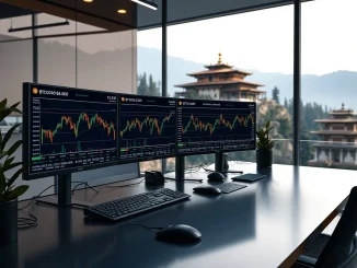 Bitcoin market analysis showing Bhutan sales and ETF outflows impacting BTC price near $66,000