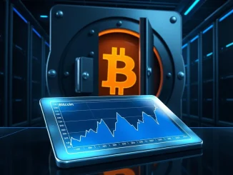 Binance SAFU reserve strategy with Bitcoin vault security and volatility chart.