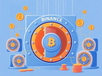 Illustration of stablecoin liquidity concentration on Binance exchange, representing $47.5 billion in crypto capital.