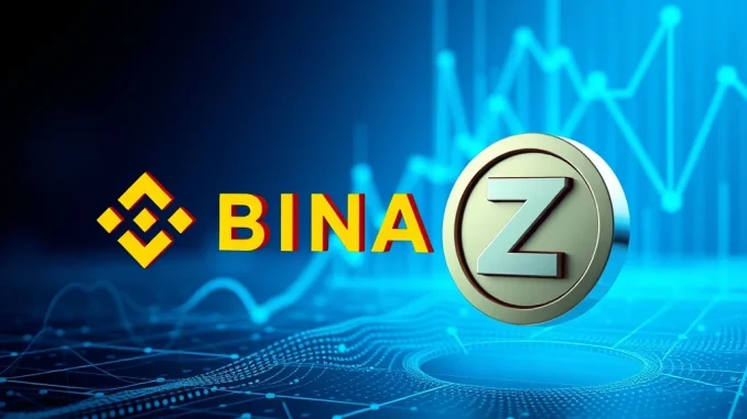 Binance exchange listing the ZAMA cryptocurrency token for spot trading on its platform.