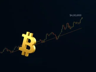 Bitcoin price chart showing the critical $64,000 support level within a descending channel pattern.