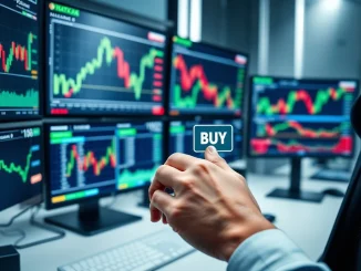 Strategic Bitcoin accumulation during market downturn showing buy signals on trading interface