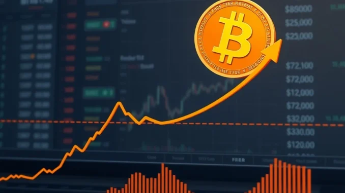 Bitcoin price chart analysis showing consolidation phase and potential rally to $82,000 target