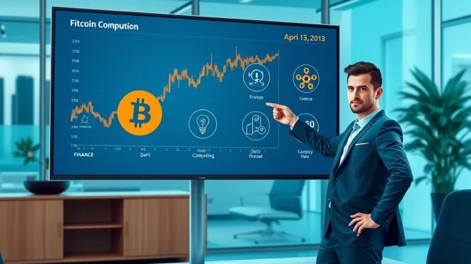 Bitwise CIO Matt Hougan analyzing four catalysts for the next Bitcoin bull market on a digital screen.