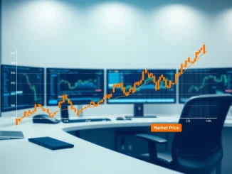 Bitcoin price chart versus US Dollar Index showing inverse relationship during stock market gains