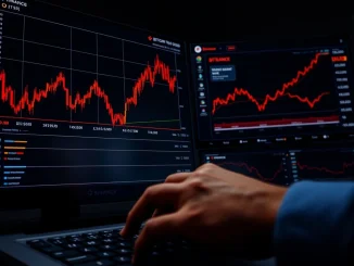 Analysis of the $2.5 billion Bitcoin dump showing market volatility on trading charts.