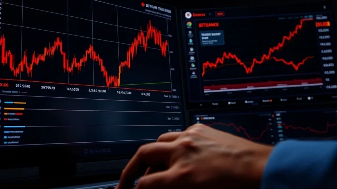 Analysis of the $2.5 billion Bitcoin dump showing market volatility on trading charts.