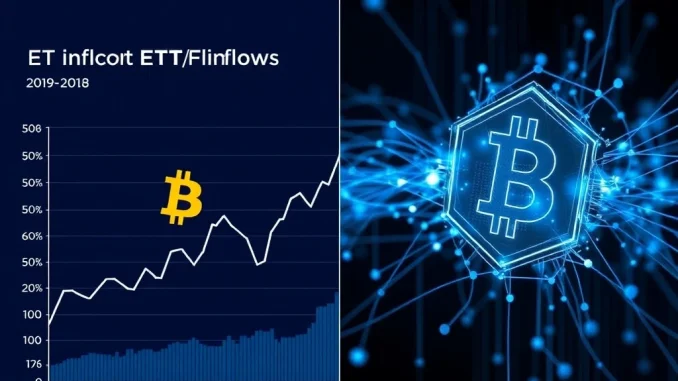 Analysis of Bitcoin ETF capital flows and DeepSnitch AI's successful token presale in cryptocurrency markets.