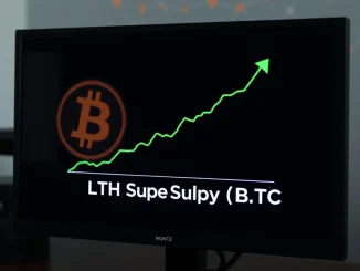 Graph showing the rebound in Bitcoin long-term holder supply to 14.3 million BTC, indicating a market shift.