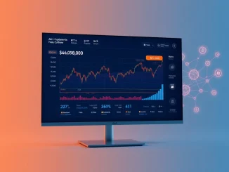 Bitcoin news dashboard showing BTC price at $66,000 with BCH and AI token analysis.