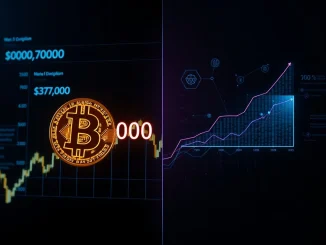 Bitcoin news analysis showing BTC price volatility, Web3 utility debate, and AI token presale surge in cryptocurrency markets.