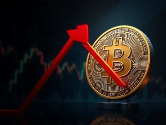 Bitcoin price drop analysis showing a $1,500 plunge triggered by long liquidations and ETF outflows.
