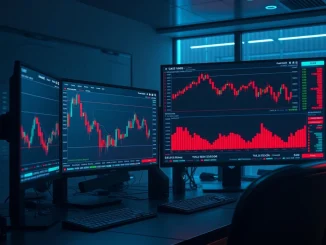 Bitcoin price chart analysis showing potential drop as Kalshi traders signal increased volatility.