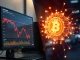 Bitcoin price chart decline contrasted with AI token interest as market gains reset.