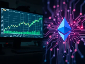 Analysis of Bitcoin price chart and AI technology representing the 2026 market shift and investor pivot.