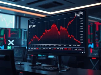 Chart showing Bitcoin price falling 53% from $126k to $60k, analyzing the silent crash.