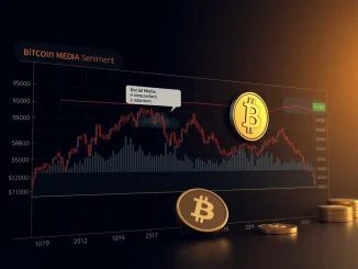Bitcoin social sentiment graph showing 4-year low indicating potential market bottom and capitulation phase