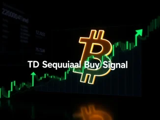 Bitcoin chart analysis showing TD Sequential buy signals indicating a potential price reversal.