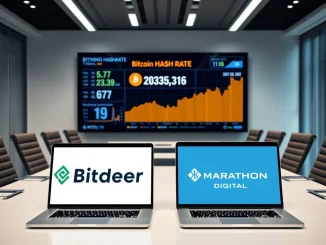 Bitdeer surpasses Marathon Digital to become the largest public Bitcoin miner by hashrate capacity.