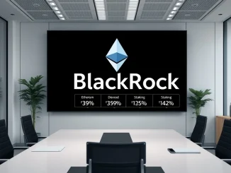 Analysis of BlackRock's updated Ethereum ETF filing and staking reward strategy for investors.