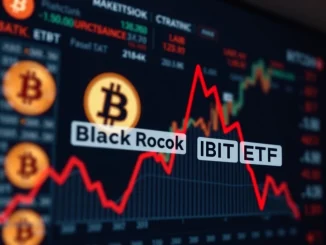 BlackRock IBIT Bitcoin ETF shows negative returns as institutional confidence wavers.