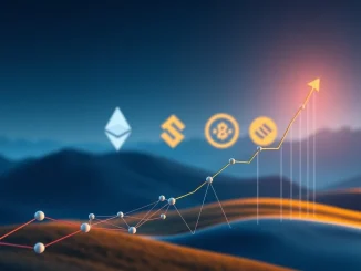 Analytical visualization of highest-ROI crypto networks including BlockDAG, Ethereum, Solana, and BNB during a market shift.