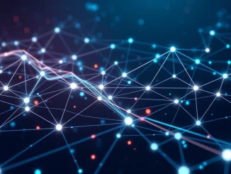 Visualization of the high-speed BlockDAG blockchain network processing thousands of transactions per second.
