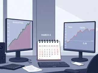 Analysis of BlockDAG presale, Uniswap price consolidation, and Tron price action before March 4 cryptocurrency trading.