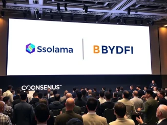 BYDFi and Solana collaboration at Consensus Hong Kong conference for blockchain ecosystem growth.