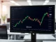 Cardano ADA price chart testing the decisive $0.24 support level on a financial terminal.