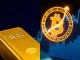 Visual analysis of Cathie Wood's Bitcoin price prediction and potential capital rotation from gold.