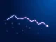 Analytical visualization of CELO cryptocurrency price drop and network activity trends